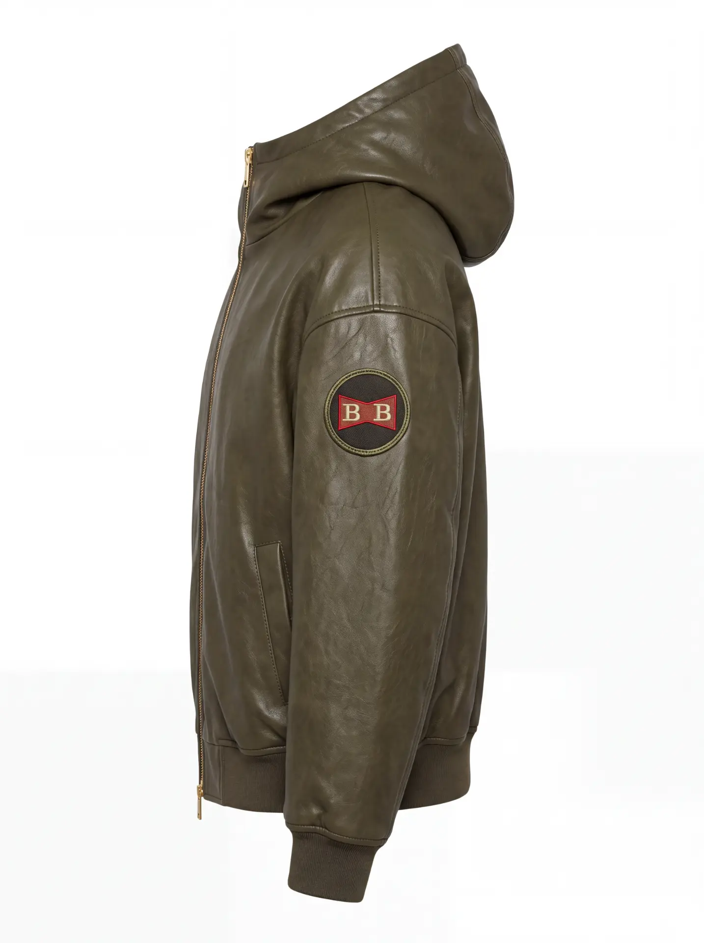 Heavy Hood sleeve patch and side view